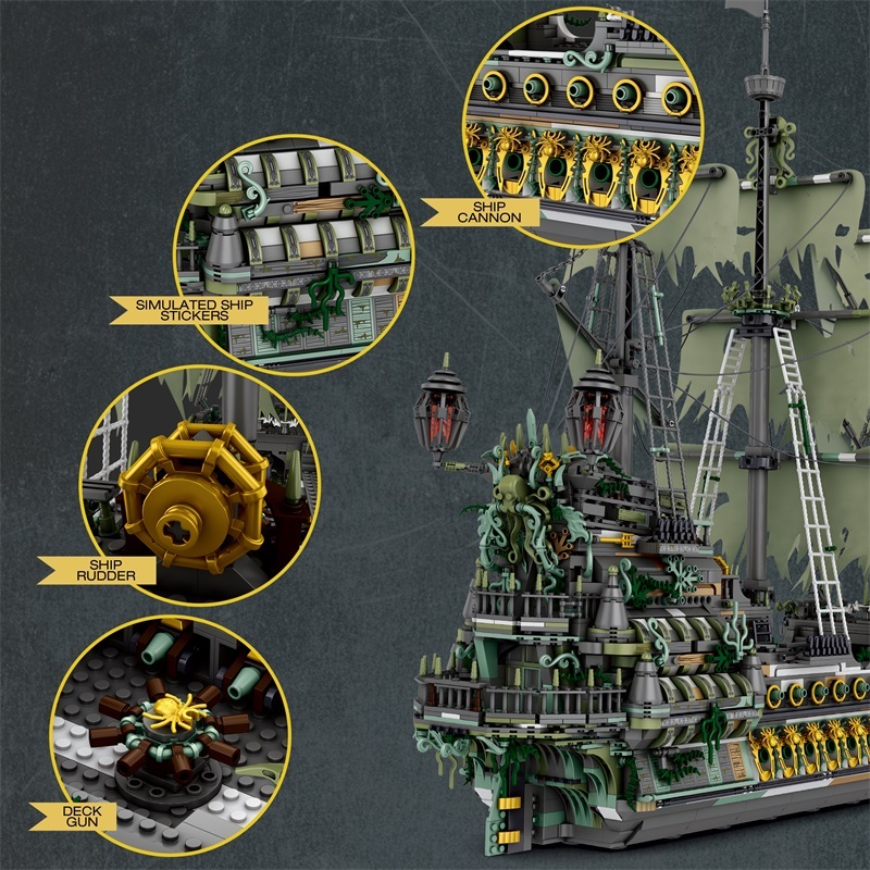 Reobrix Creator Movie The Flying Dutchman 5503PCS block toys 66037