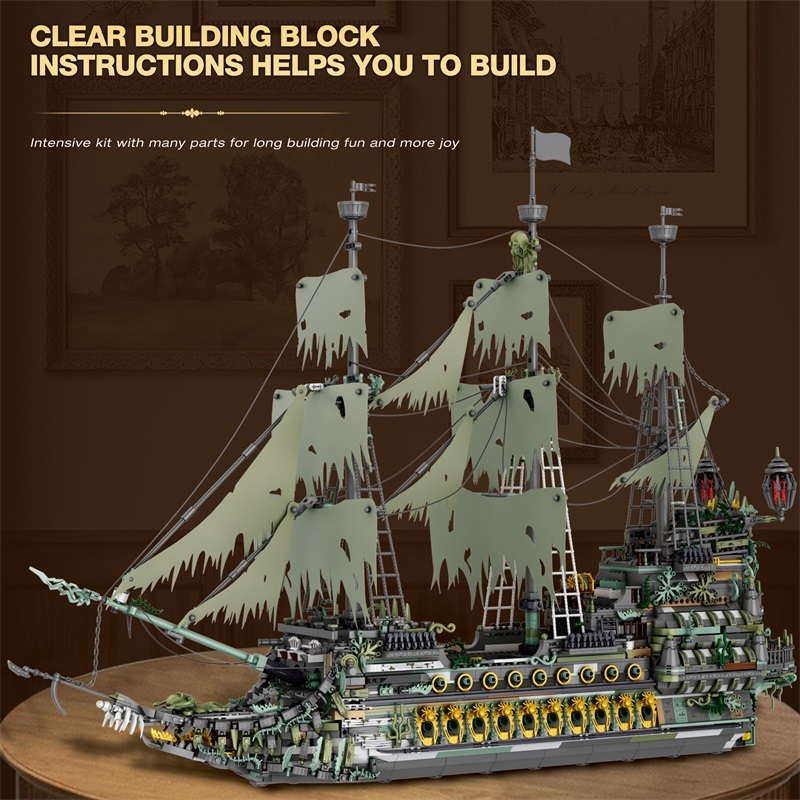 Reobrix Creator Movie The Flying Dutchman 5503PCS block toys 66037