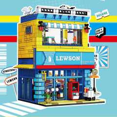JIESTAR Creator Building Convenience Store Series 1310/1389PCS block toys 89116/89117/89118/89119