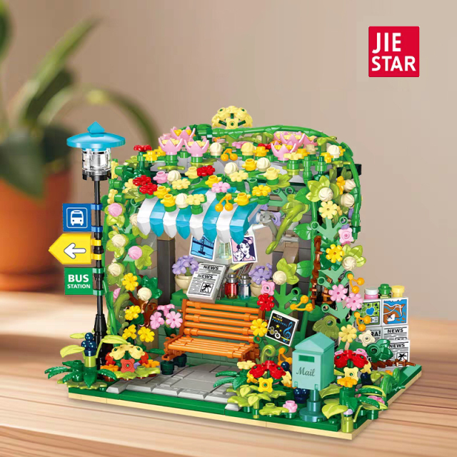 JIESTAR Creator Building Newsstand 834PCS block toys JJ9197