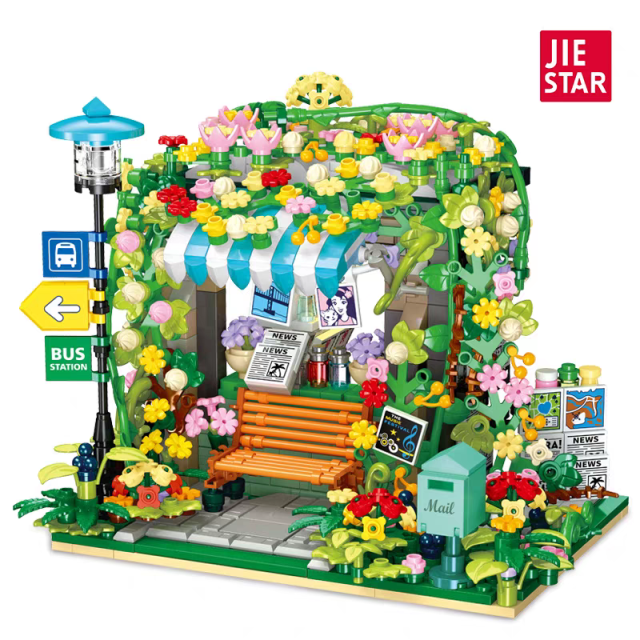 JIESTAR Creator Building Newsstand 834PCS block toys JJ9197