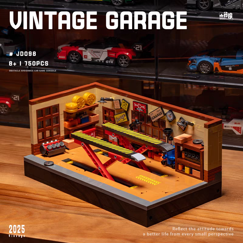 XIAOJIAODU Creator Building Vintage garage 750PCS block toys JD098