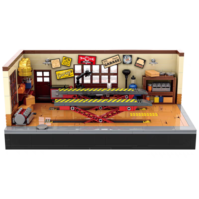 XIAOJIAODU Creator Building Vintage garage 750PCS block toys JD098