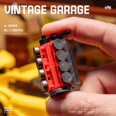 XIAOJIAODU Creator Building Vintage garage 750PCS block toys JD098