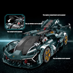 GULY/LERU Technic Car Lamborghini Terzo Millennio 3466PCS block toys 10611