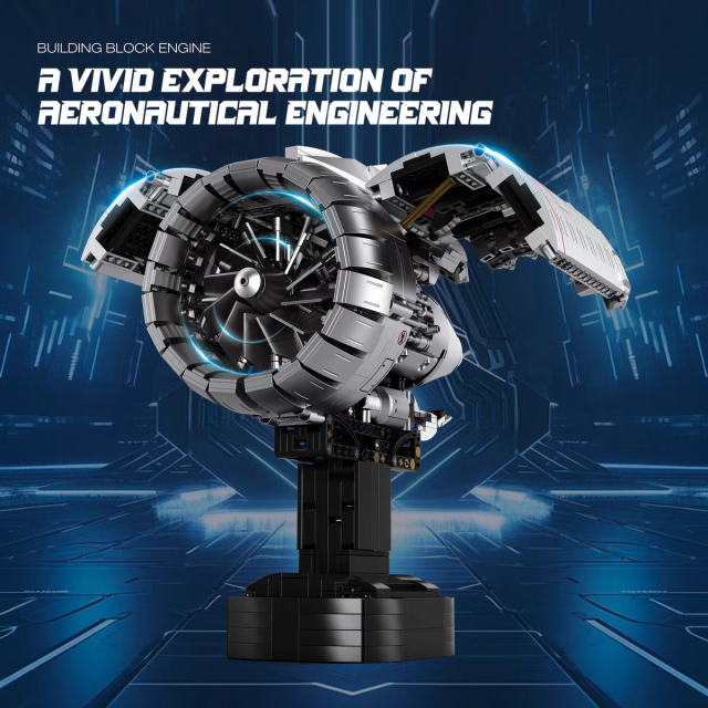 Reobrix Technic Vehicl Aircraft Engine 1786PCS block toys 33019