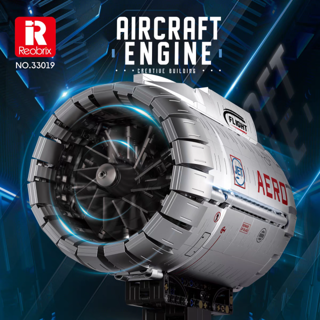 Reobrix Technic Vehicl Aircraft Engine 1786PCS block toys 33019