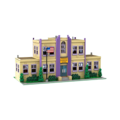 MOC Creator Movie Springfield Elementary School 2733PCS block toys 177723