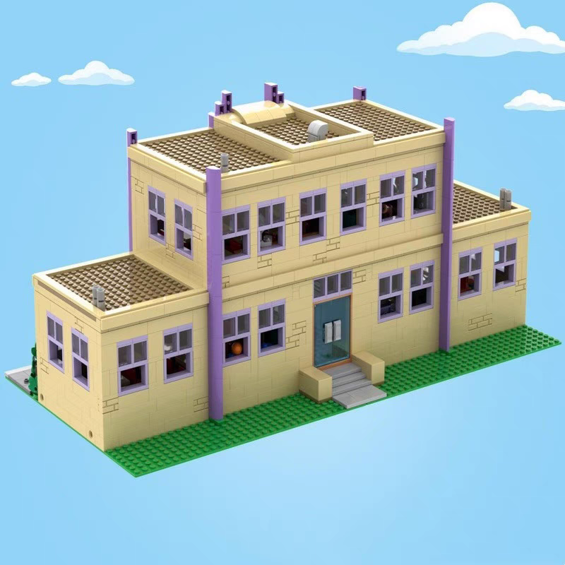 MOC Creator Movie Springfield Elementary School 2733PCS block toys 177723