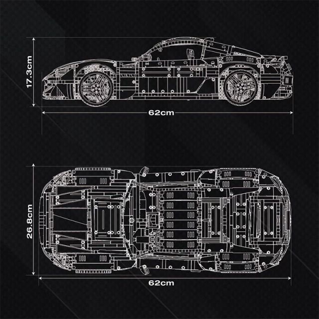 (Pre-sale) Reobrix Technic Car Maserati GranTurismo 5480PCS block toys 11010