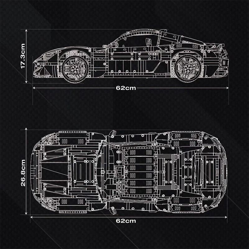 (Pre-sale) Reobrix Technic Car Maserati GranTurismo 5480PCS block toys 11010