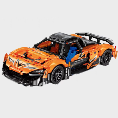 Orange sports car