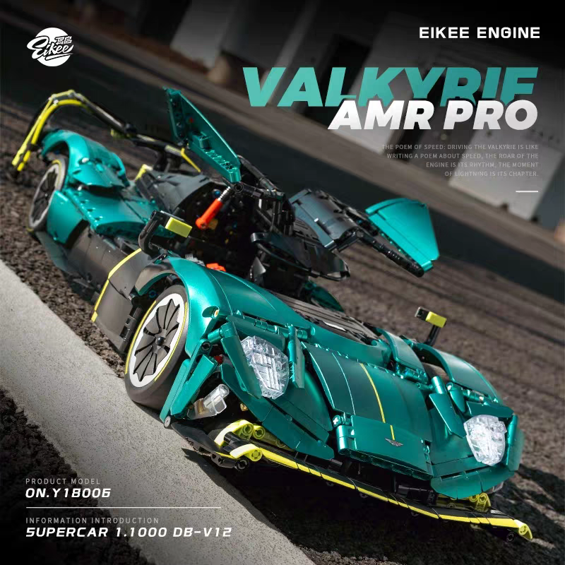 EIKEE Technic Car Aston Martin Valkyrif AMR Pro 3868PCS block toys Y18006