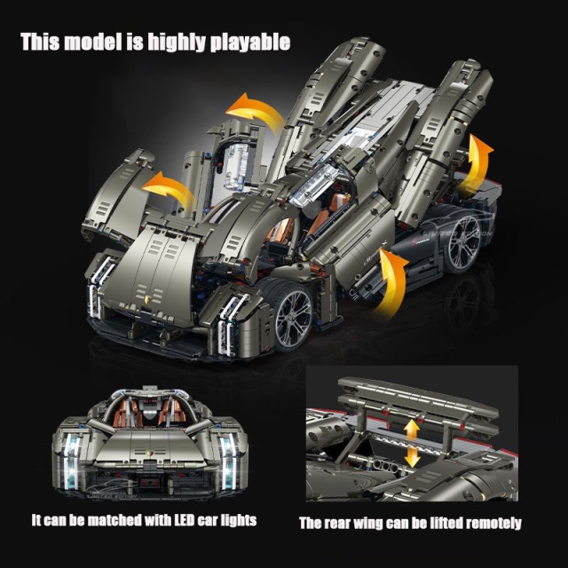 GULY Technic Car Porsche Mission X 4056PCS block toys 10626