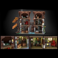 MOC Creator Building Roman Water Wheel 1239PCS block toys 119708