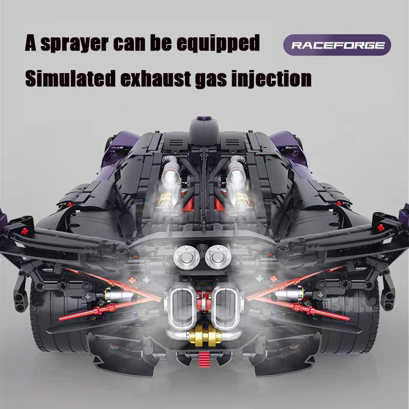 GULY Technic Car Purple Bugatti Sports Car 3320PCS block toys 10643