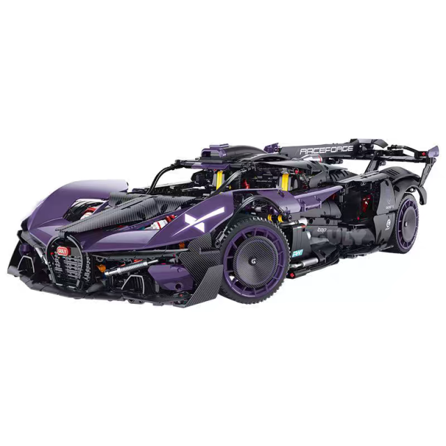 GULY Technic Car Purple Bugatti Sports Car 3320PCS block toys 10643