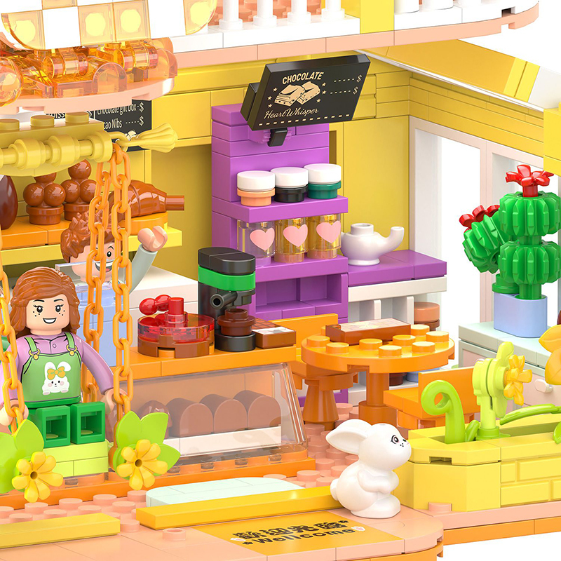 ZHEGAO Creator Building HeartWhisper Chocolate Studio 789PCS block toys 612052 3.6 Mini Building Blocks