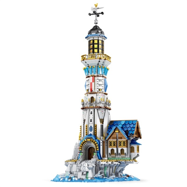 Reobrix Creator Buildings European Century Lighthouse 2966PCS block toys 66028