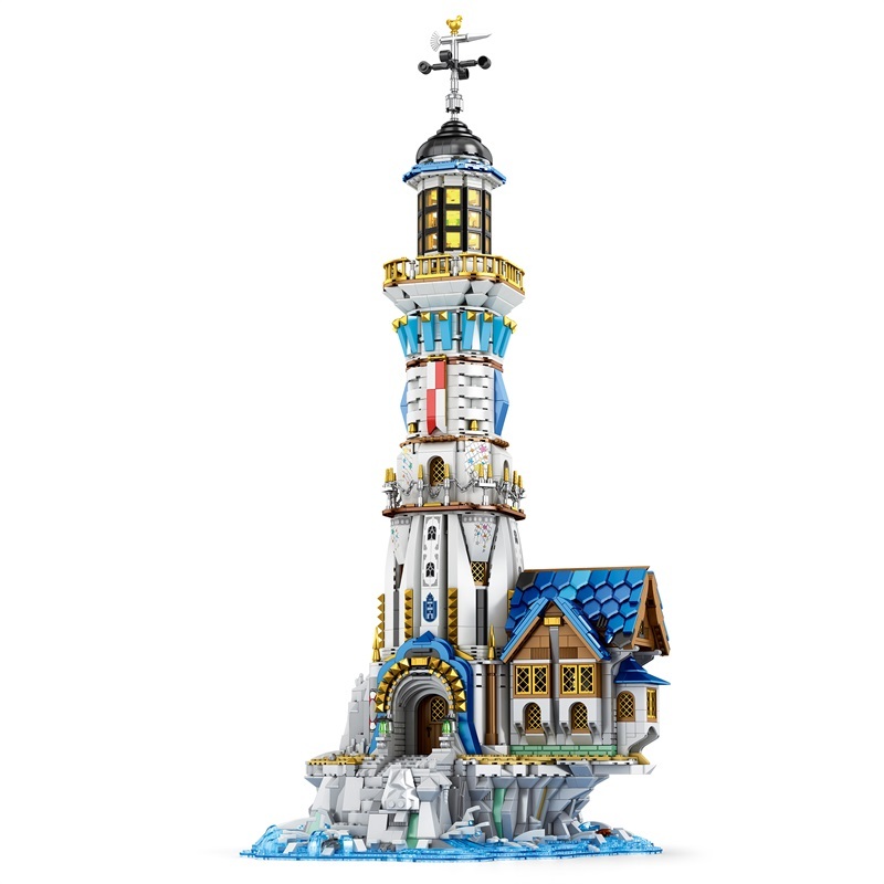 Reobrix Creator Buildings European Century Lighthouse 2966PCS block toys 66028