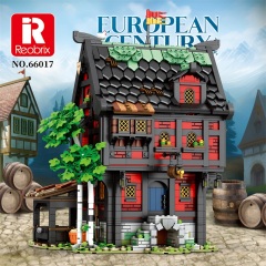 Reobrix Historical Building Medieval Tavern THE CRUSADER'S INN 2953PCS block toys 66017