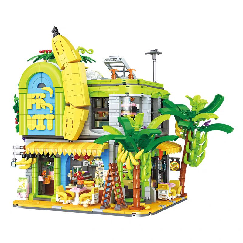 JIESTAR Creator Building Banana Shop 2165PCS block toys JJ9083