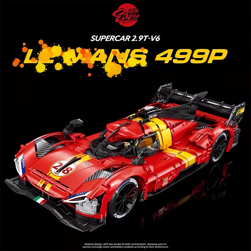EIKEE Technic Car LE MANS 499P 3350PCS block toys Y18080