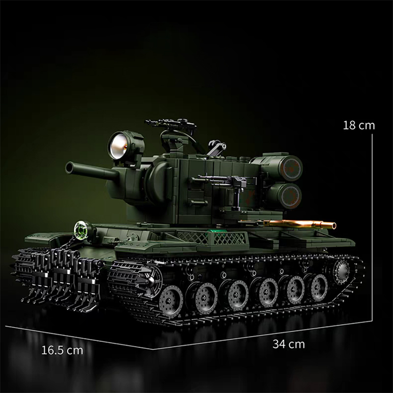 12GO Military Vehicl KV-2 Heavy Tank 2235PCS block toys 98003