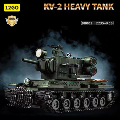 12GO Military Vehicl KV-2 Heavy Tank 2235PCS block toys 98003