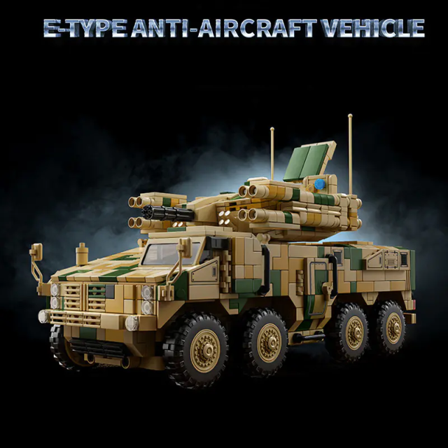 12GO Military Vehicl 625E Anti-aircraft Vehicle 2558PCS block toys 96010