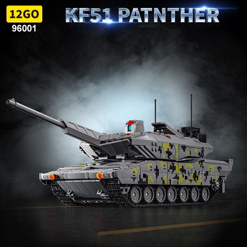 12GO Military Vehicl KF51 Patnther Tank 2235PCS block toys 96001