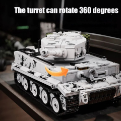 12GO Military Vehicl Tiger Heavy Tank 1802PCS block toys 97001