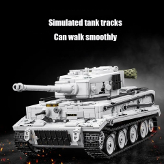 12GO Military Vehicl Tiger Heavy Tank 1802PCS block toys 97001