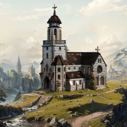 BaKa Architecture Building Medieval Church 6172PCS block toys 33925