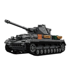 12GO Military Vehicl PzKpfw IV Ausf. F2 Tank 1419PCS block toys 97003