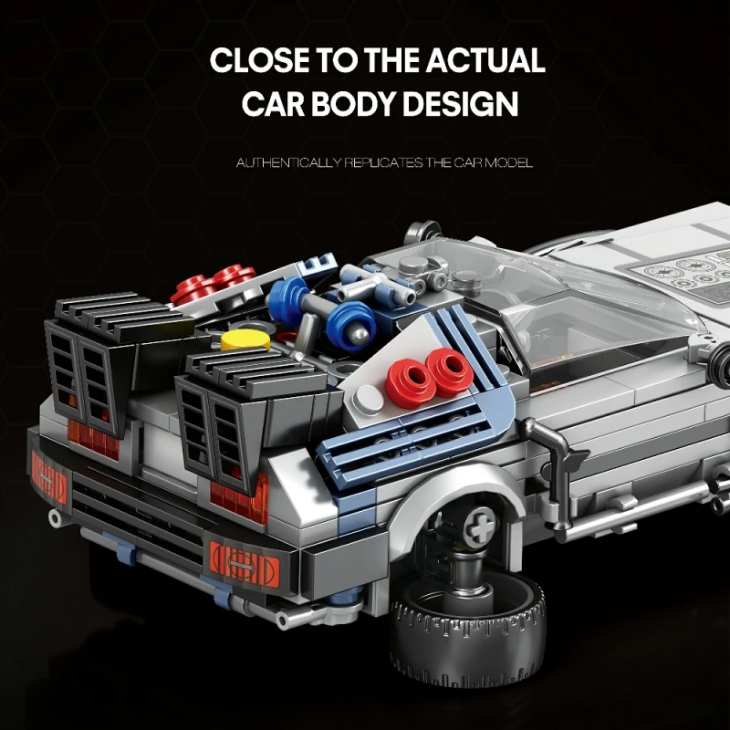 Reobrix Creator Car Back to the Future DMC 405PCS block toys 665