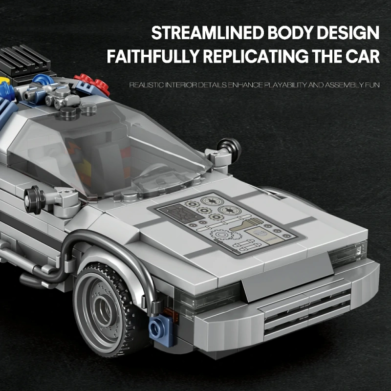 Reobrix Creator Car Back to the Future DMC 405PCS block toys 665