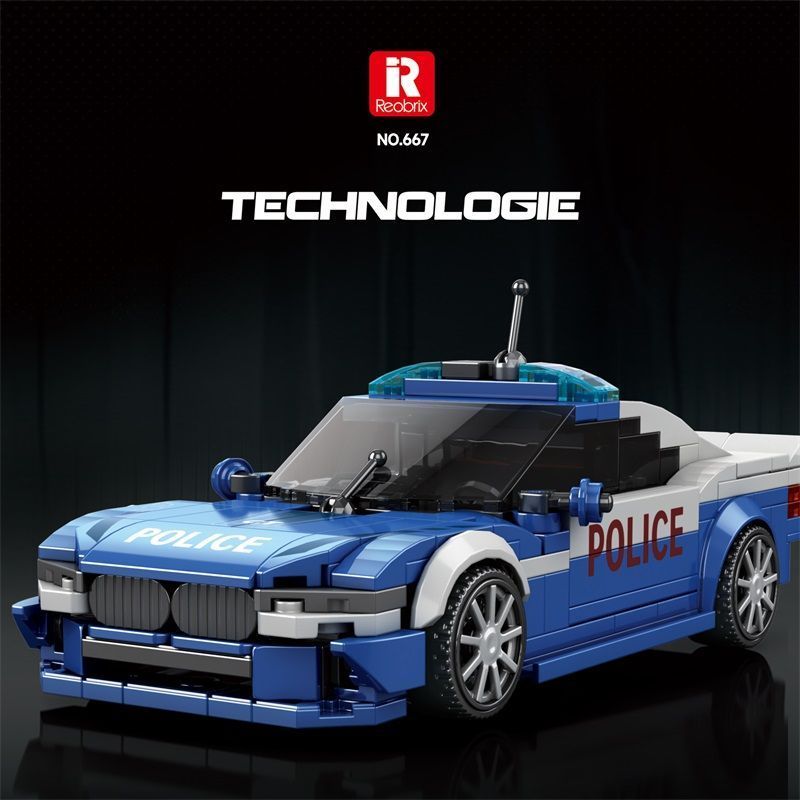 Reobrix Creator Car BMW Police Car 313PCS block toys 667