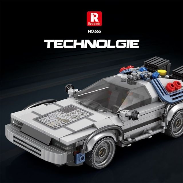 Reobrix Creator Car Back to the Future DMC 405PCS block toys 665