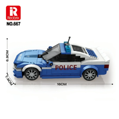 Reobrix Creator Car BMW Police Car 313PCS block toys 667
