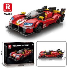 Reobrix Creator Car Ferrari 499P 307PCS block toys 661