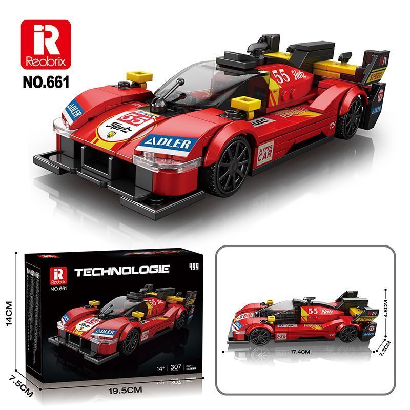 Reobrix Creator Car Ferrari 499P 307PCS block toys 661