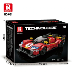 Reobrix Creator Car Ferrari 499P 307PCS block toys 661