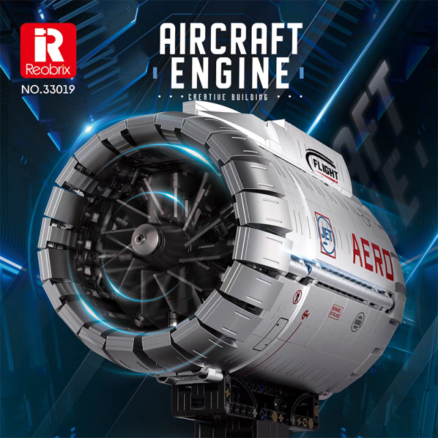 Reobrix Technic Vehicl Aircraft Engine 1786PCS block toys 33019
