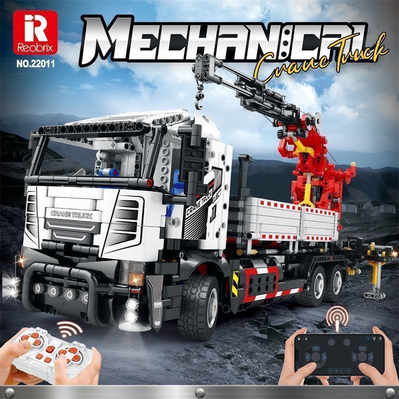 Reobrix Technic Car Mechanical Crane Truck 2328 PCS block toys 22011