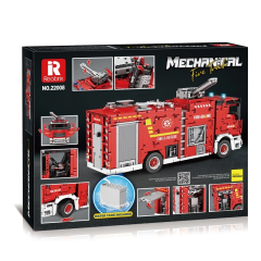 Reobrix Technic Car Fire Ladder Truck 2888 PCS block toys 22008
