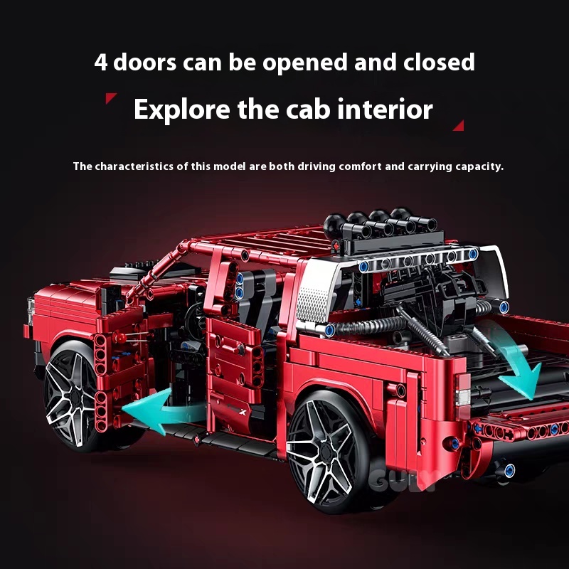GULY Technic Car 1:14 TRX Pickup Truck 1349PCS block toys 10633