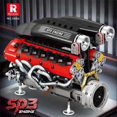 Reobrix Technic Vehicl SP3 Engine 1240PCS block toys 33016