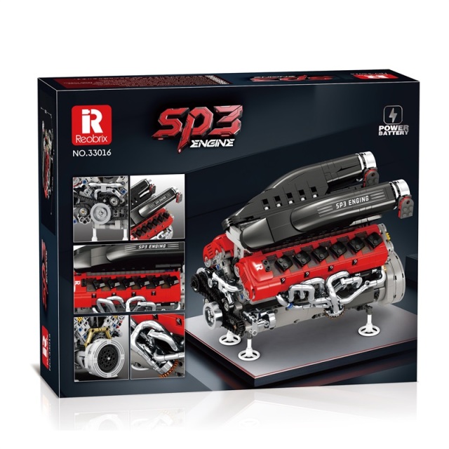 Reobrix Technic Vehicl SP3 Engine 1240PCS block toys 33016