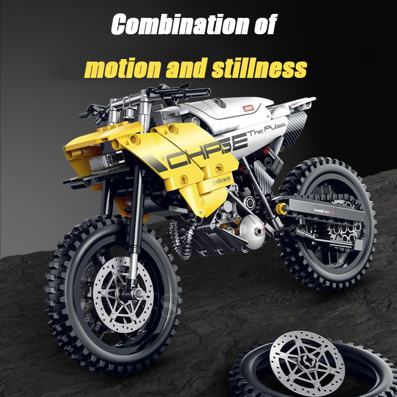 SHUANGGAO Technic Vehicl BMW G450X Motorcycle 510PCS block toys 60544